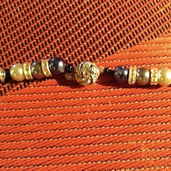 Necklace & Earring, Lapis lazuli w/AAA Grade pearl - Picture 4 of 5